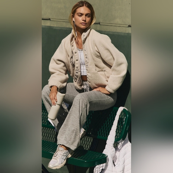 Free People Movement Hatch Fleece Jacket Oversized - Picture 1 of 13